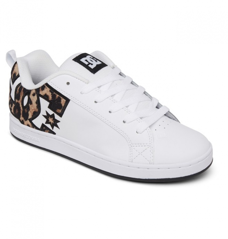 Mujer Tenis DC Shoes Court Graffik Leopardo | JGB-067324