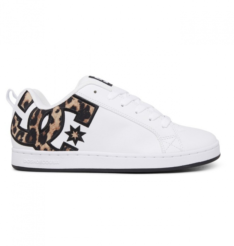 Mujer Tenis DC Shoes Court Graffik Leopardo | JGB-067324