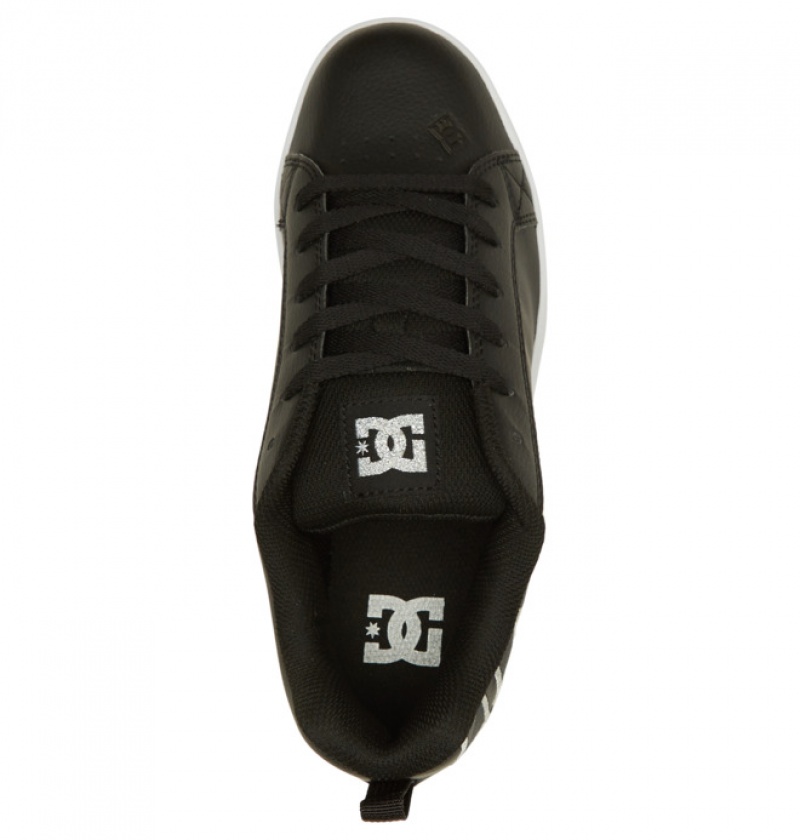 Mujer Tenis DC Shoes Court Graffik Negras Camuflaje | DFI-421379