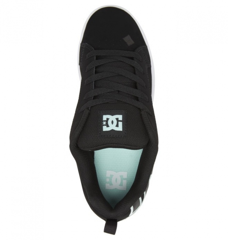 Mujer Tenis DC Shoes Court Graffik Negras Verde | SLI-518769