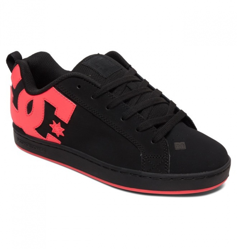 Mujer Tenis DC Shoes Court Graffik Negras Rosas | JWA-592481