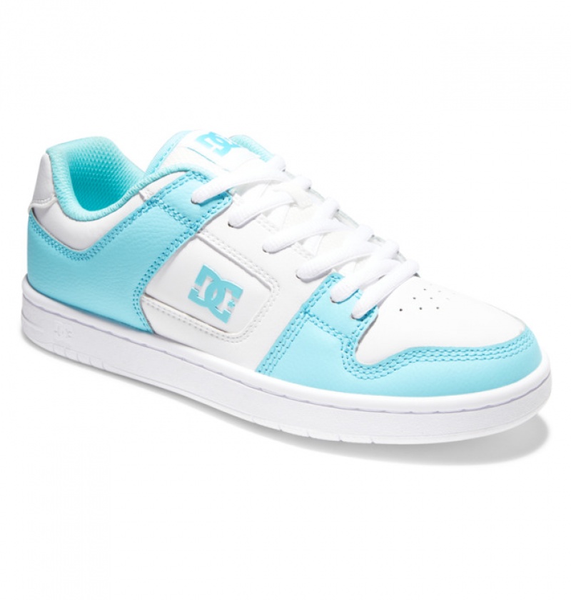 Mujer Tenis DC Shoes Manteca 4 Blancas Azules | DHY-582743