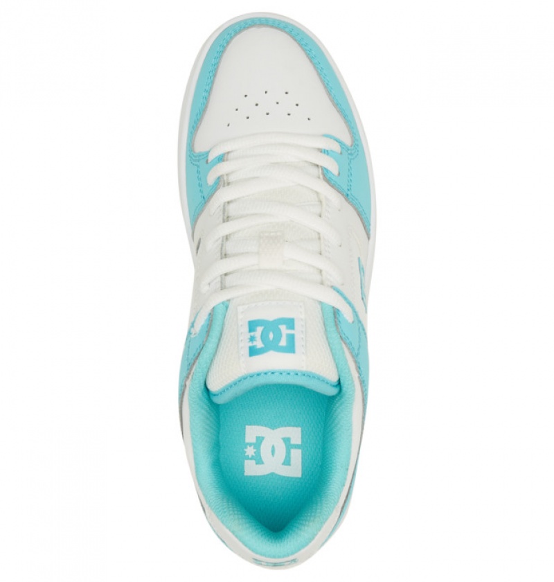 Mujer Tenis DC Shoes Manteca 4 Blancas Azules | DHY-582743