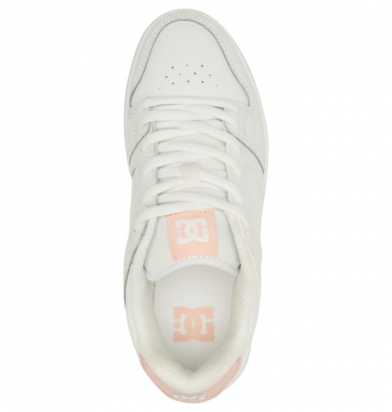 Mujer Tenis DC Shoes Manteca 4 Blancas Rosas | WEI-280369