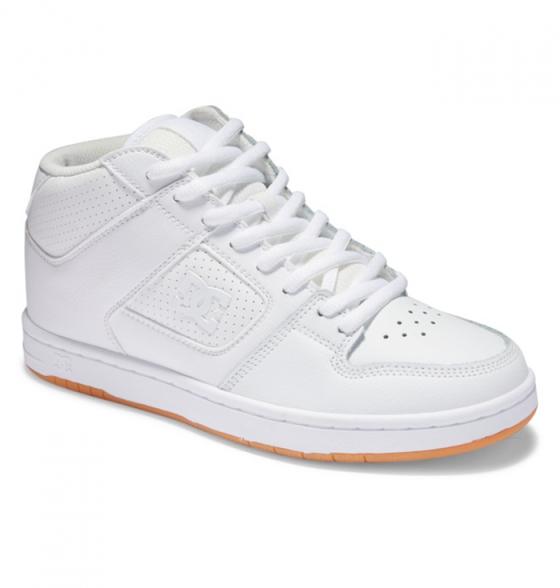 Mujer Tenis DC Shoes Manteca 4 MID Mid-Top Blancas | MKS-395706