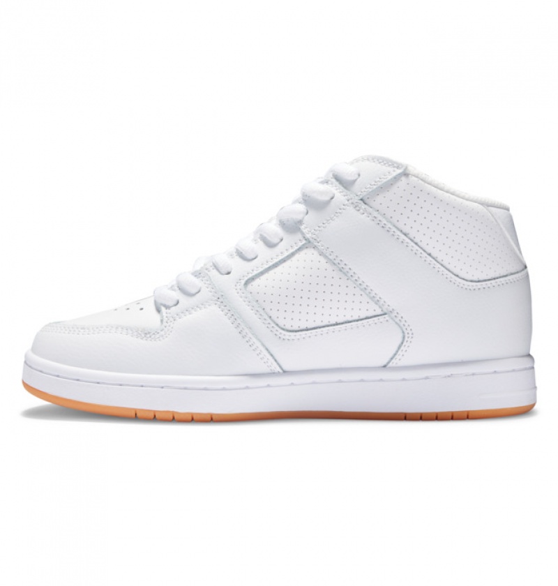 Mujer Tenis DC Shoes Manteca 4 MID Mid-Top Blancas | MKS-395706