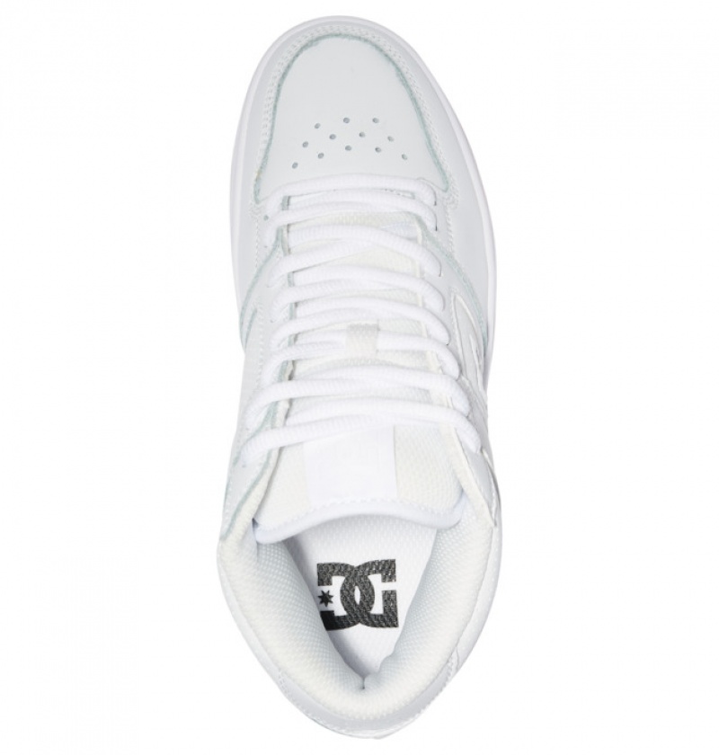 Mujer Tenis DC Shoes Manteca 4 MID Mid-Top Blancas | MKS-395706