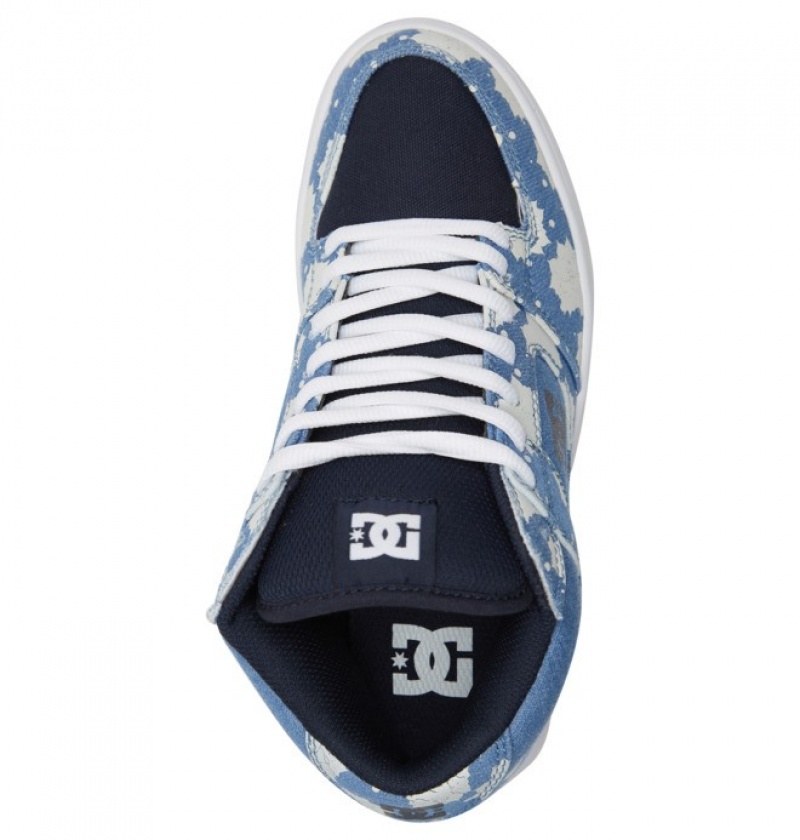 Mujer Tenis DC Shoes Manteca 4 MID Mid-Top Azules Oscuro | AET-043871