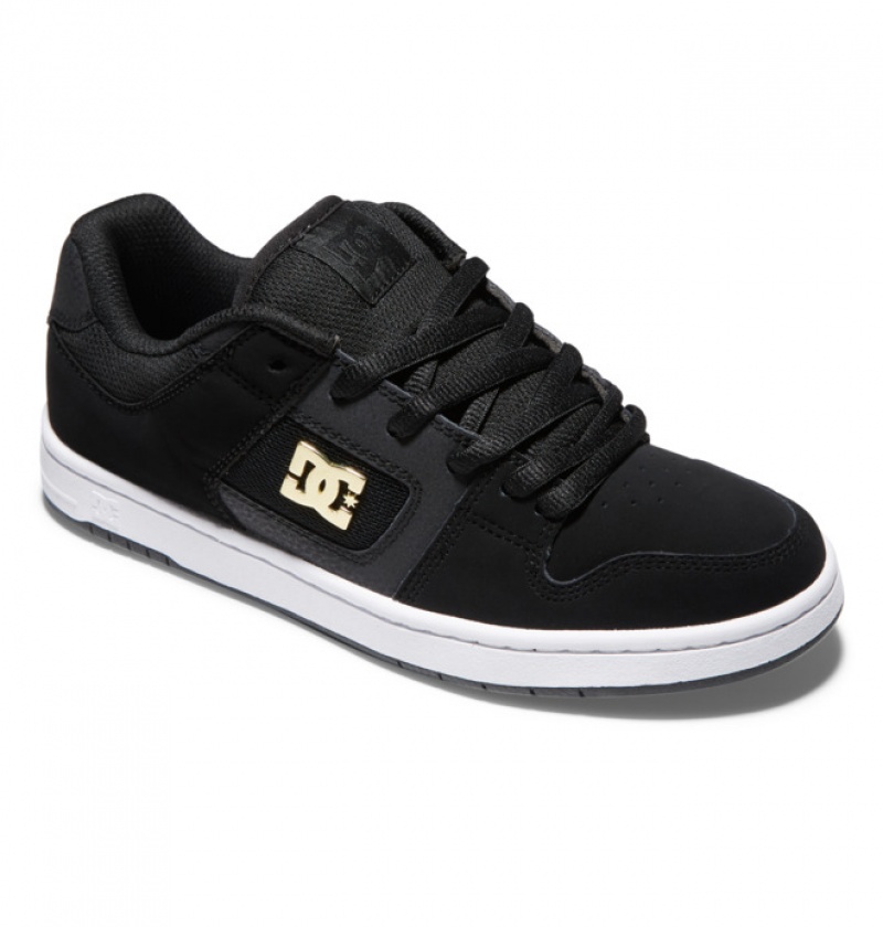 Mujer Tenis DC Shoes Manteca 4 Negras Doradas | HPB-458192