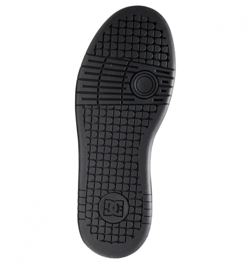 Mujer Tenis DC Shoes Manteca 4 Negras Plateadas | RME-608439