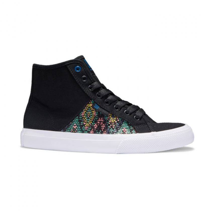 Mujer Tenis DC Shoes Manual HI High-Top LE Platene Azules | TXV-146350