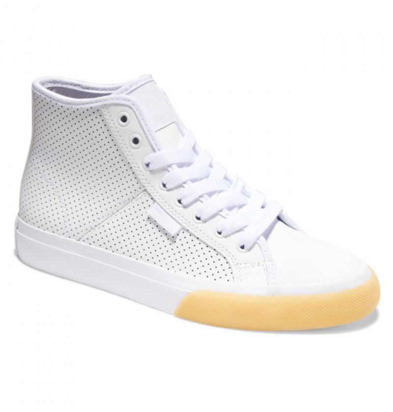 Mujer Tenis DC Shoes Manual Hi High-Top Blancas | KQF-982405