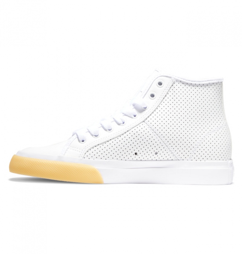 Mujer Tenis DC Shoes Manual Hi High-Top Blancas | KQF-982405