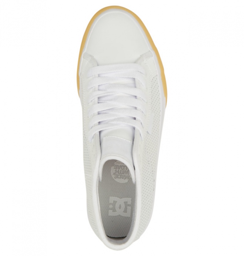 Mujer Tenis DC Shoes Manual Hi High-Top Blancas | KQF-982405