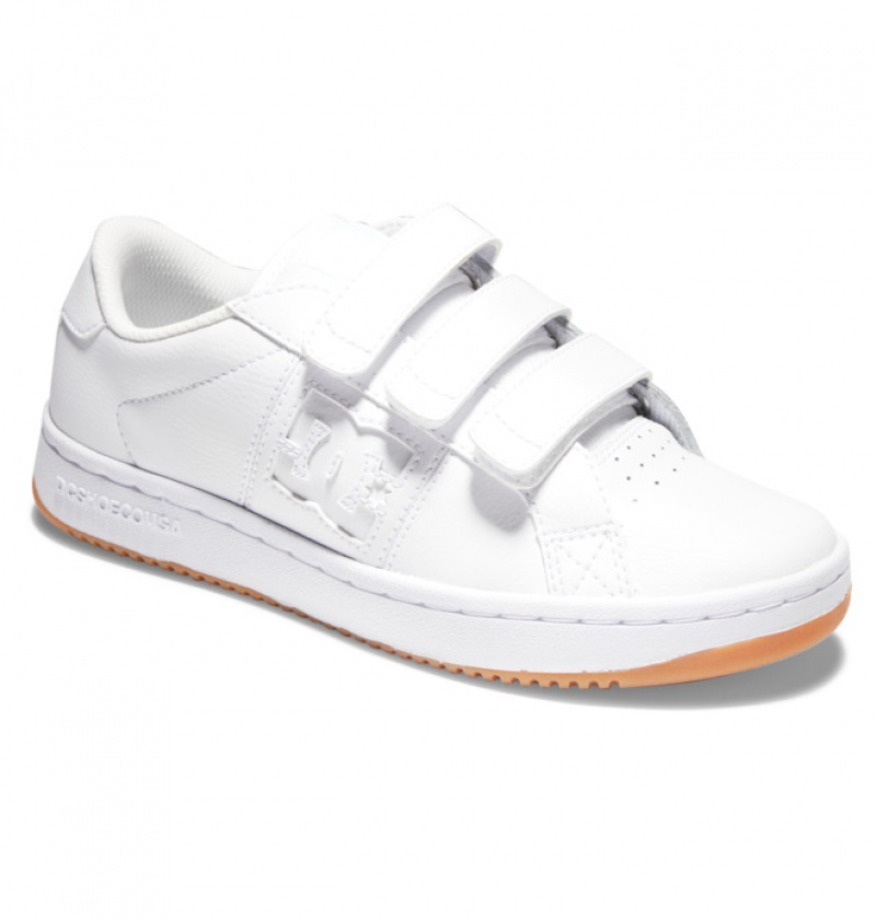 Mujer Tenis DC Shoes Striker Elastic Krajkové Blancas | QUX-243706