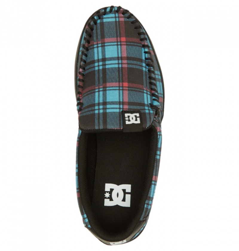 Mujer Tenis DC Shoes Villain Slip On Azules | AZC-642801