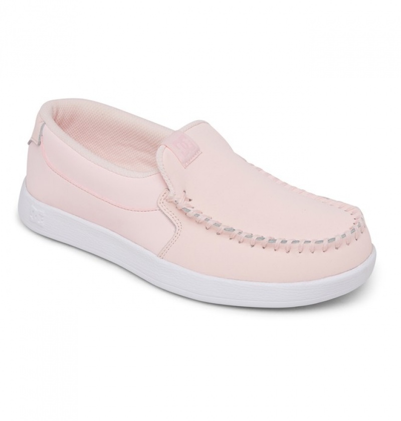 Mujer Tenis DC Shoes Villain Slip On Rosas Claro | VFY-570193