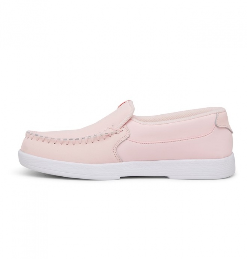 Mujer Tenis DC Shoes Villain Slip On Rosas Claro | VFY-570193