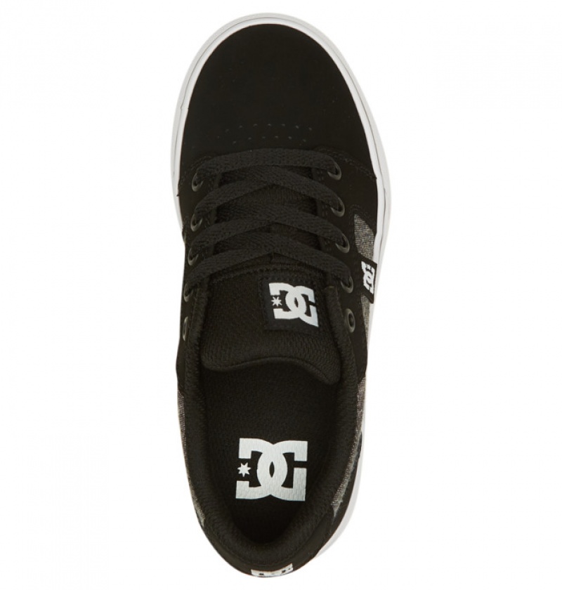 Niños Anvil DC Shoes Gris Blancas | LOE-582304