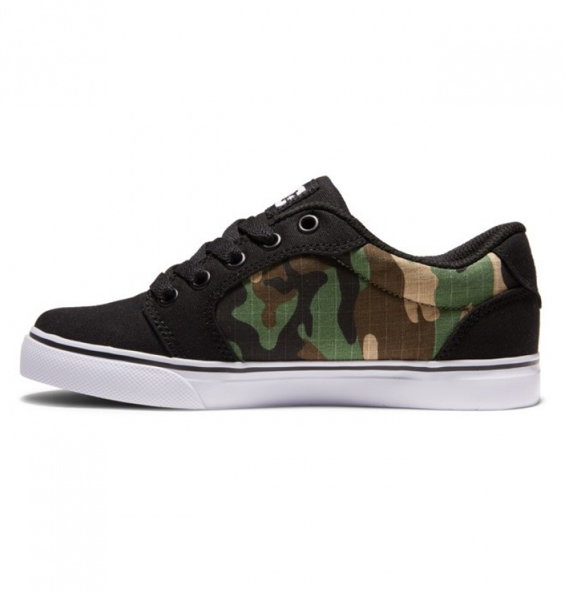 Niños Anvil DC Shoes Negras Camuflaje | DJH-913540