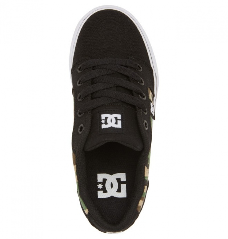 Niños Anvil DC Shoes Negras Camuflaje | DJH-913540