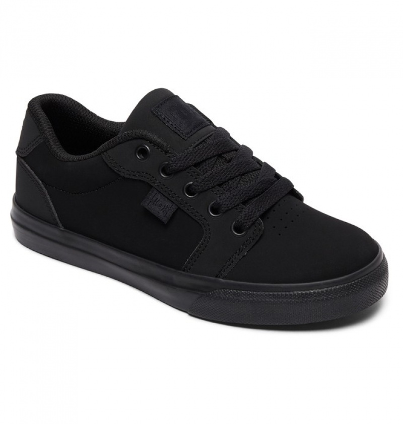 Niños Anvil DC Shoes Negras Negras | HCO-567930