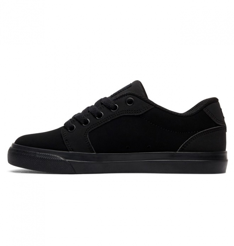 Niños Anvil DC Shoes Negras Negras | HCO-567930