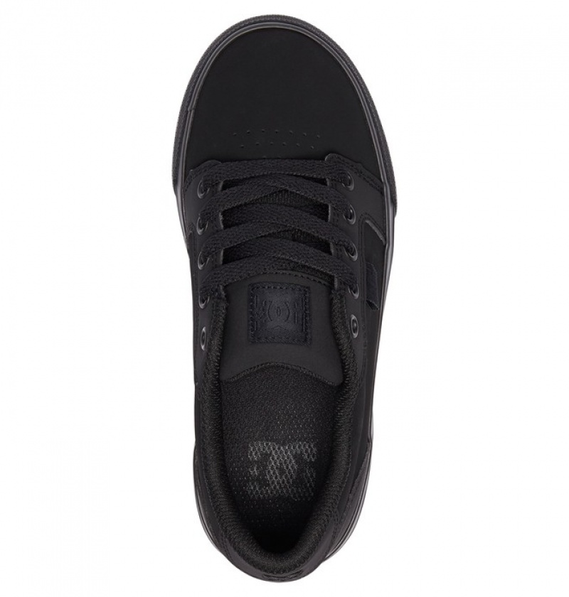 Niños Anvil DC Shoes Negras Negras | HCO-567930