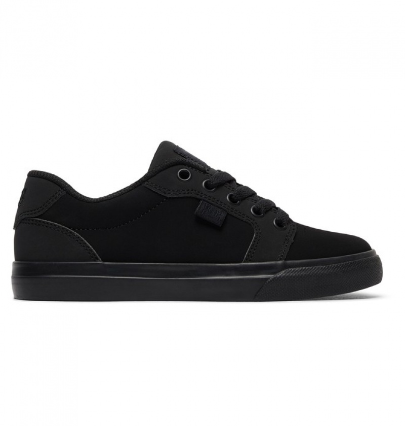 Niños Anvil DC Shoes Negras Negras | HCO-567930