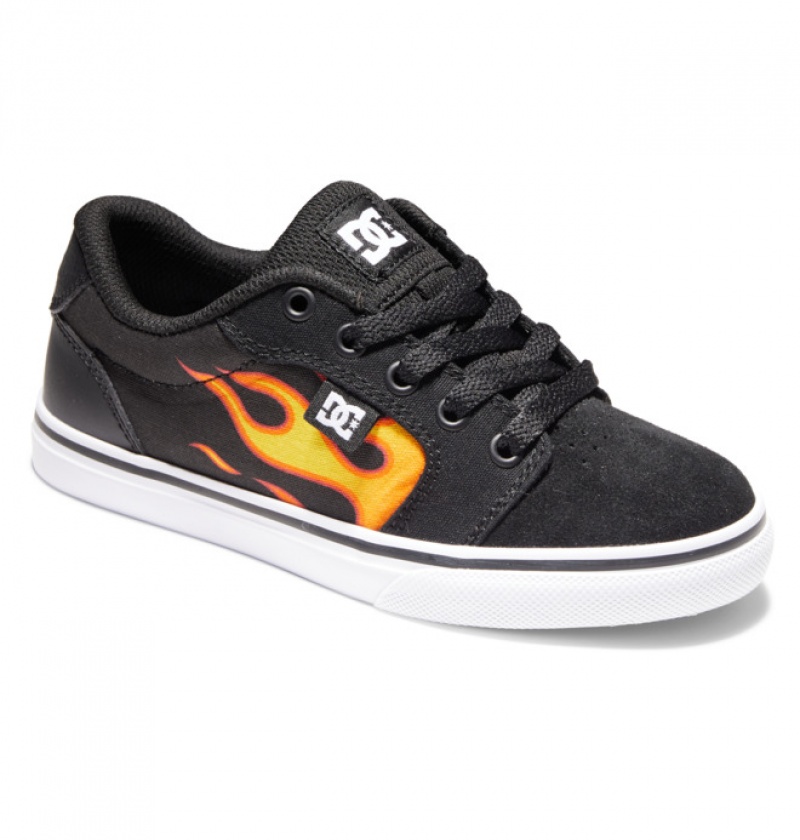 Niños Anvil DC Shoes Negras | AWC-689573