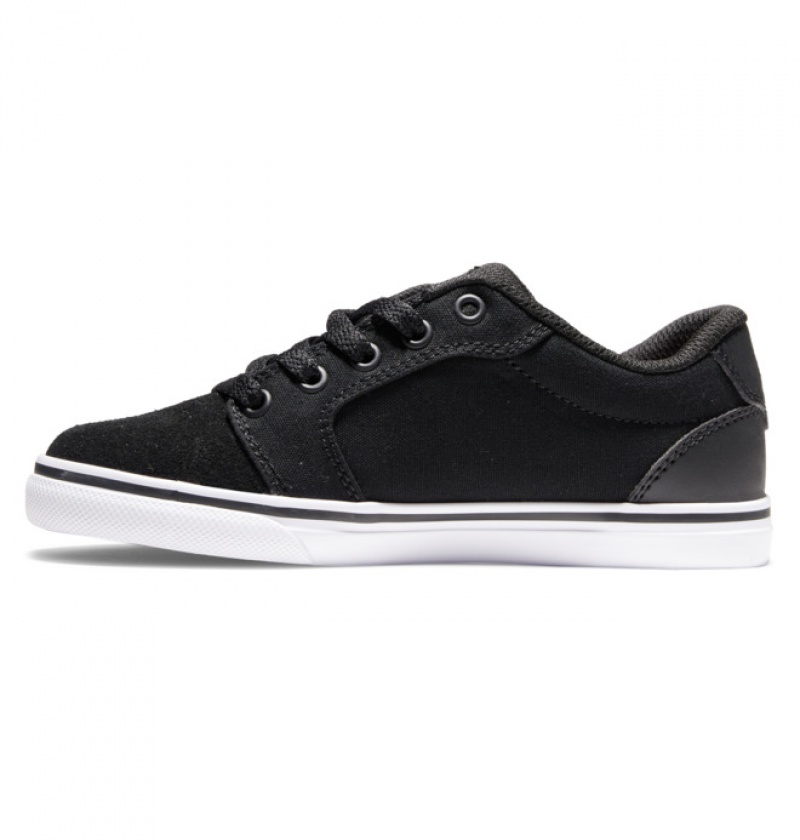 Niños Anvil DC Shoes Negras | AWC-689573