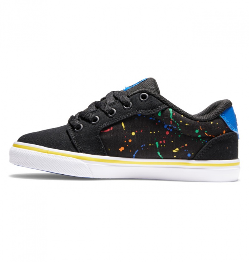 Niños Anvil DC Shoes Negras | JUV-675380