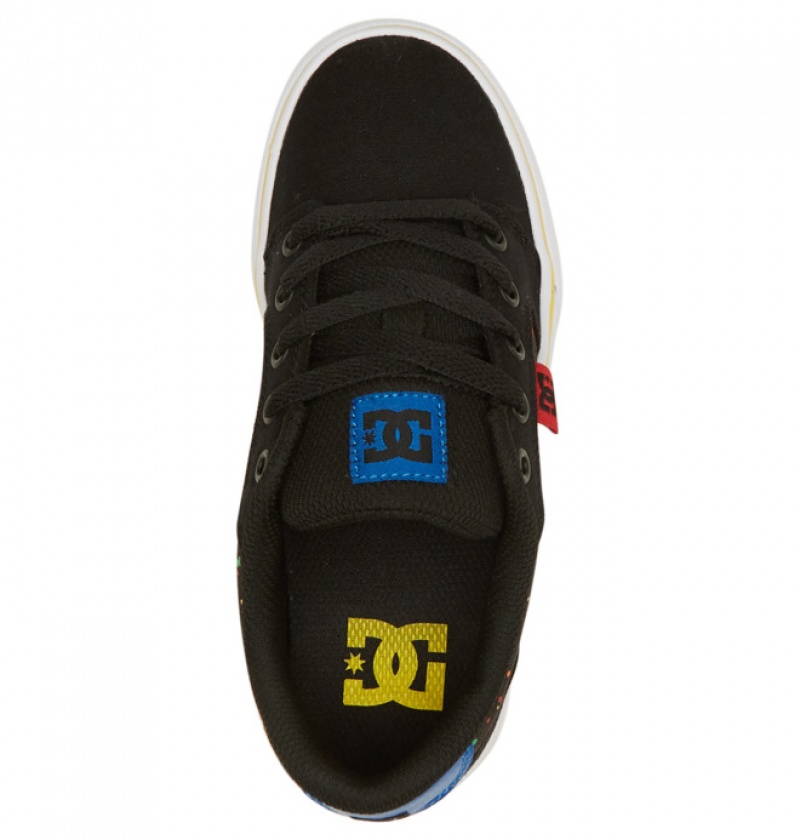 Niños Anvil DC Shoes Negras | JUV-675380