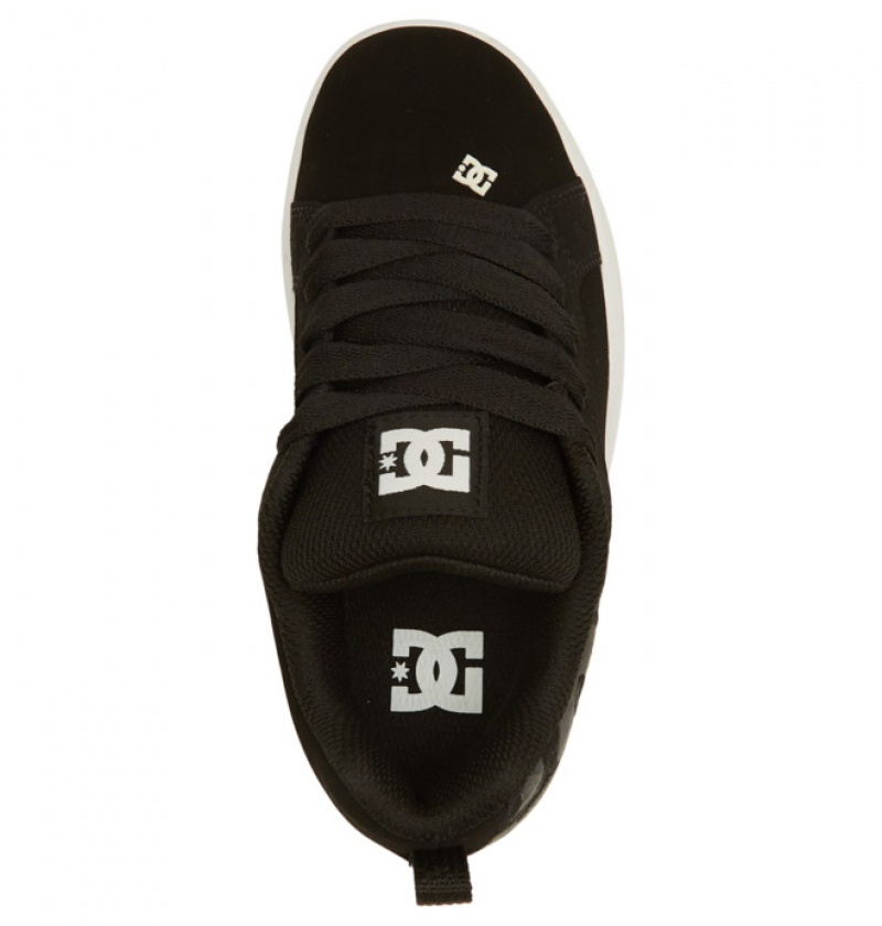 Niños Court Graffik DC Shoes Negras | BMC-150739