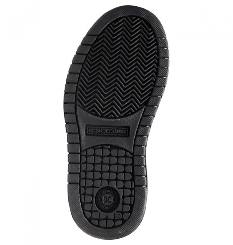 Niños Court Graffik DC Shoes Negras | DQL-456813