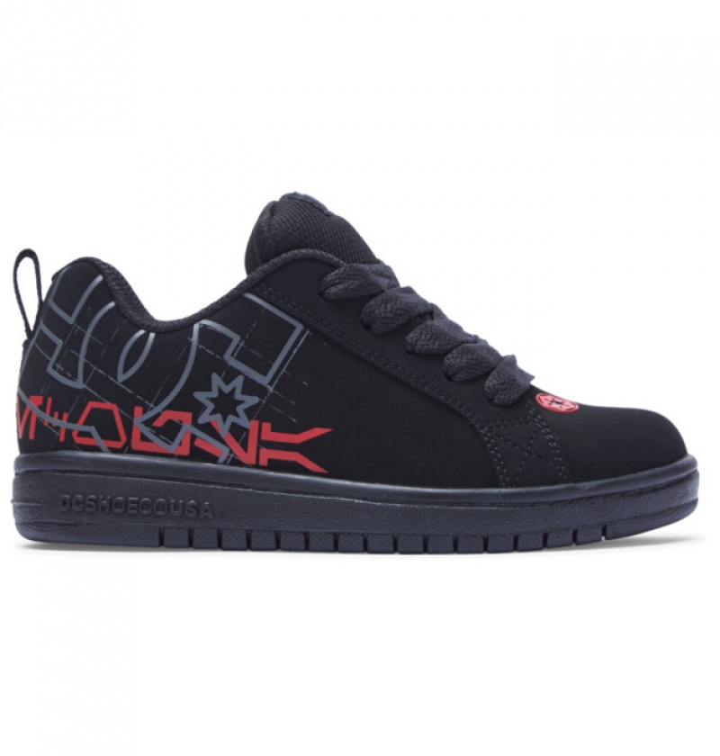 Niños Court Graffik DC Shoes Star Wars Negras Rojas | BRZ-451236