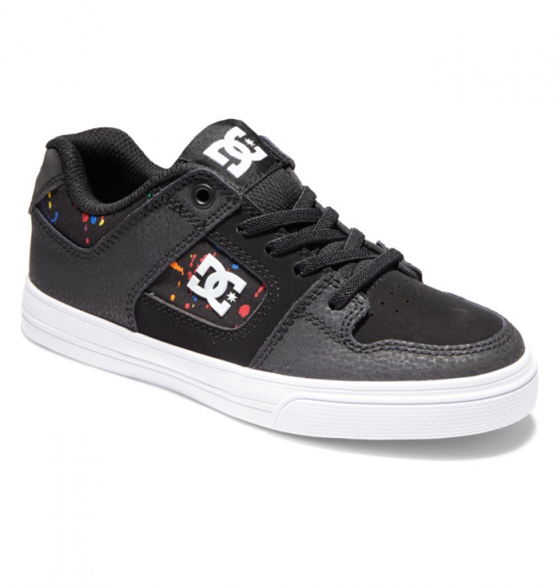 Niños Pure DC Shoes Elastic Krajkové Negras | SIX-139207