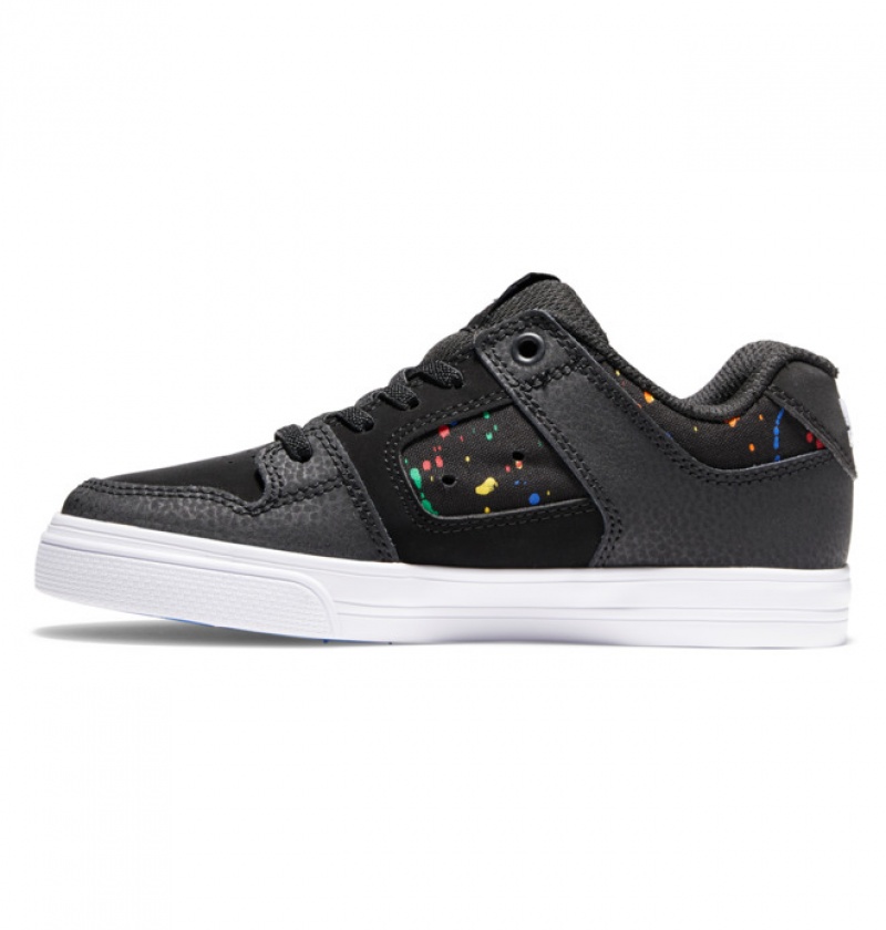 Niños Pure DC Shoes Elastic Krajkové Negras | SIX-139207