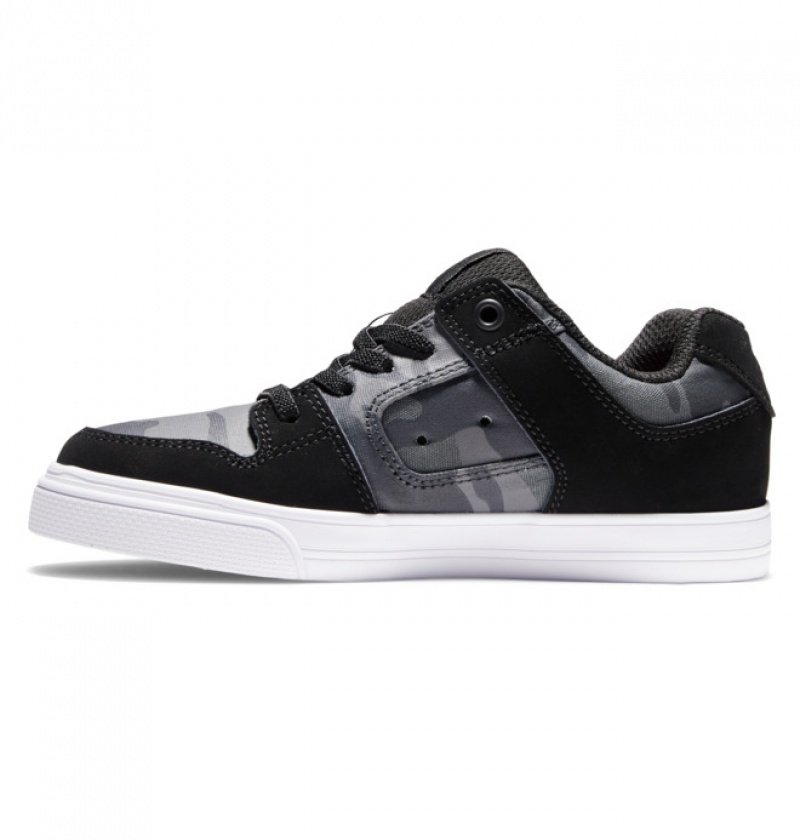 Niños Pure DC Shoes Elastic Krajkové Negras | DFS-023156