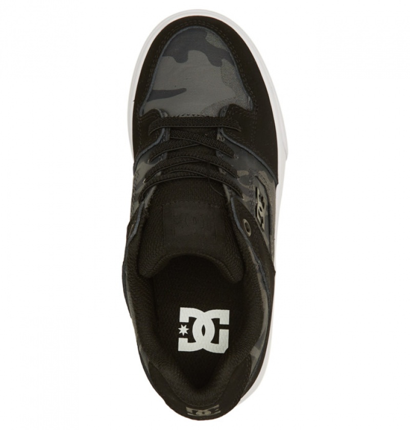 Niños Pure DC Shoes Elastic Krajkové Negras | DFS-023156