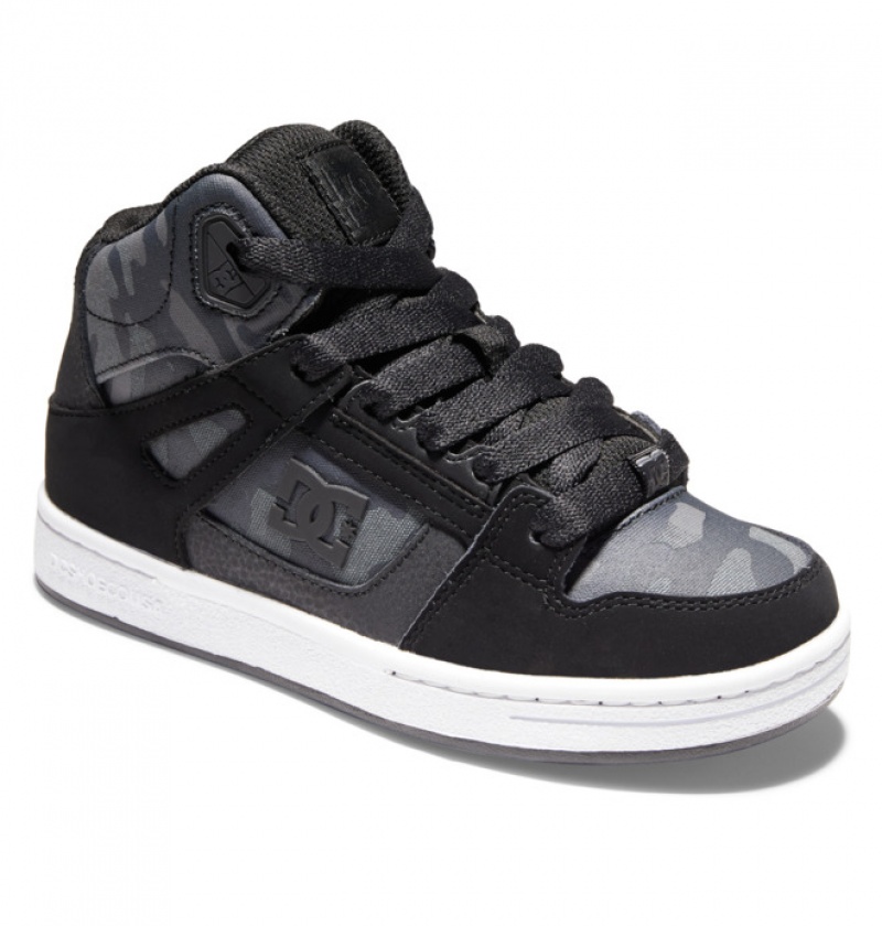 Niños Pure DC Shoes High-Top Negras | XCN-693458