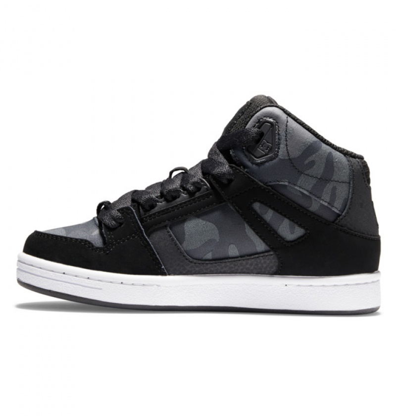 Niños Pure DC Shoes High-Top Negras | XCN-693458