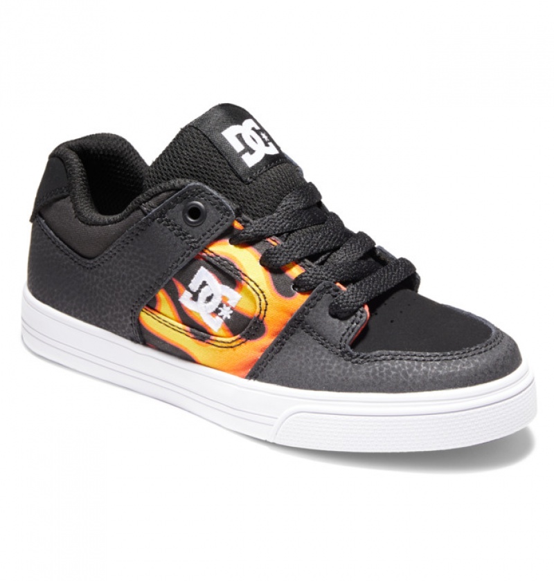 Niños Pure DC Shoes Negras | KHD-894527