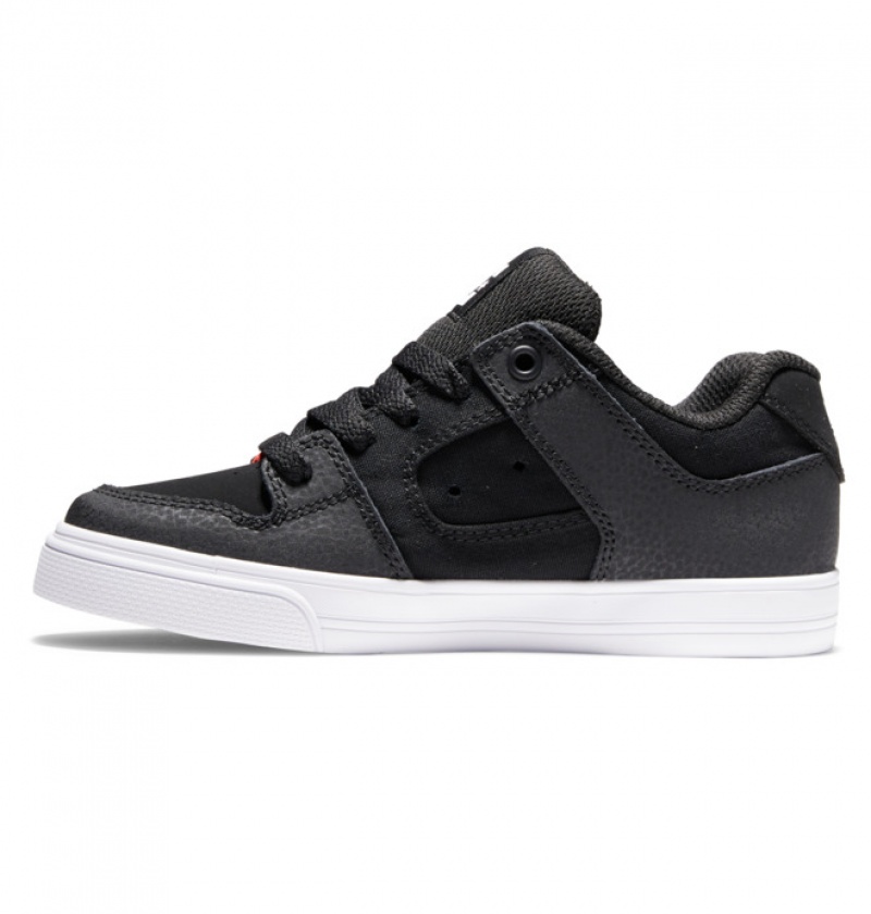 Niños Pure DC Shoes Negras | KHD-894527