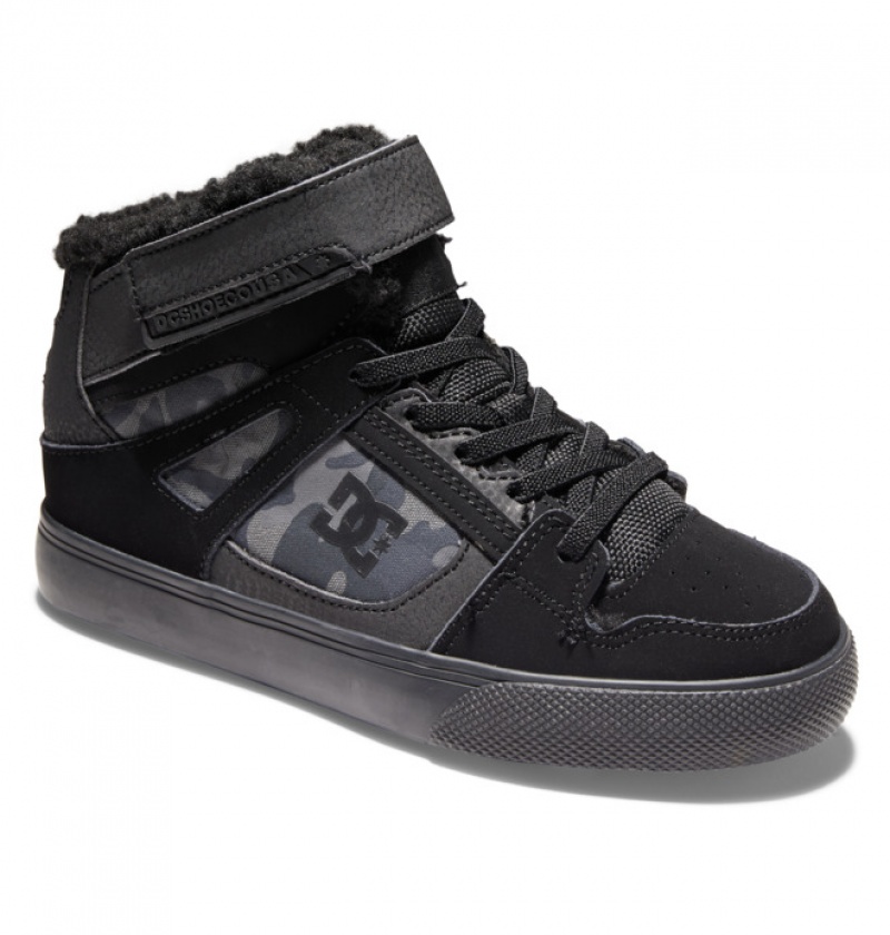 Niños Pure DC Shoes Winterized Negras | WKL-540291