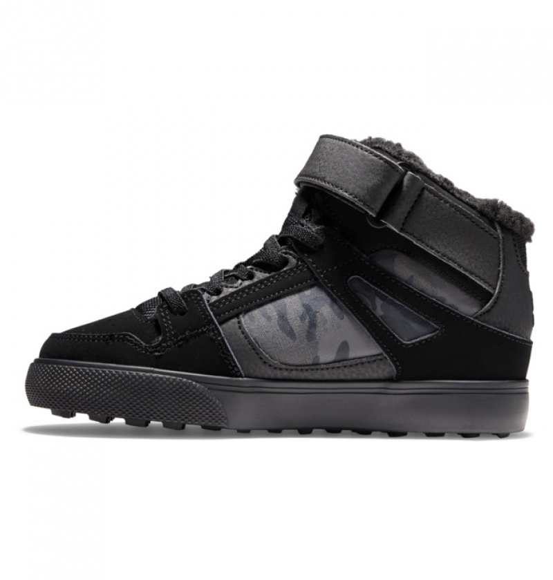 Niños Pure DC Shoes Winterized Negras | WKL-540291