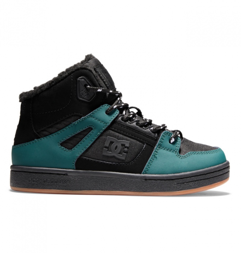 Niños Pure DC Shoes Winterized Verde Oscuro | IJY-731296