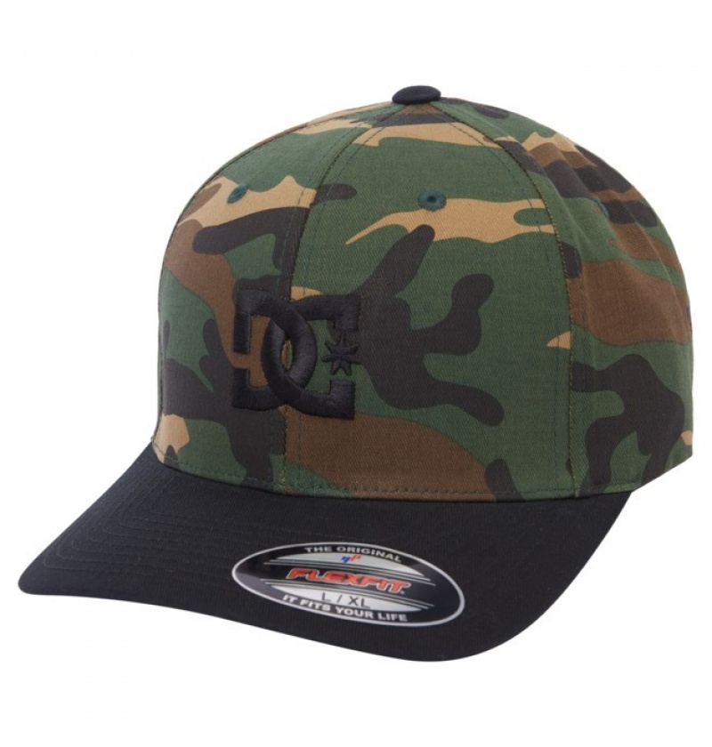 Niños Sombreros DC Shoes Cap Star Flexfit? Camuflaje Negras | ZUW-817590