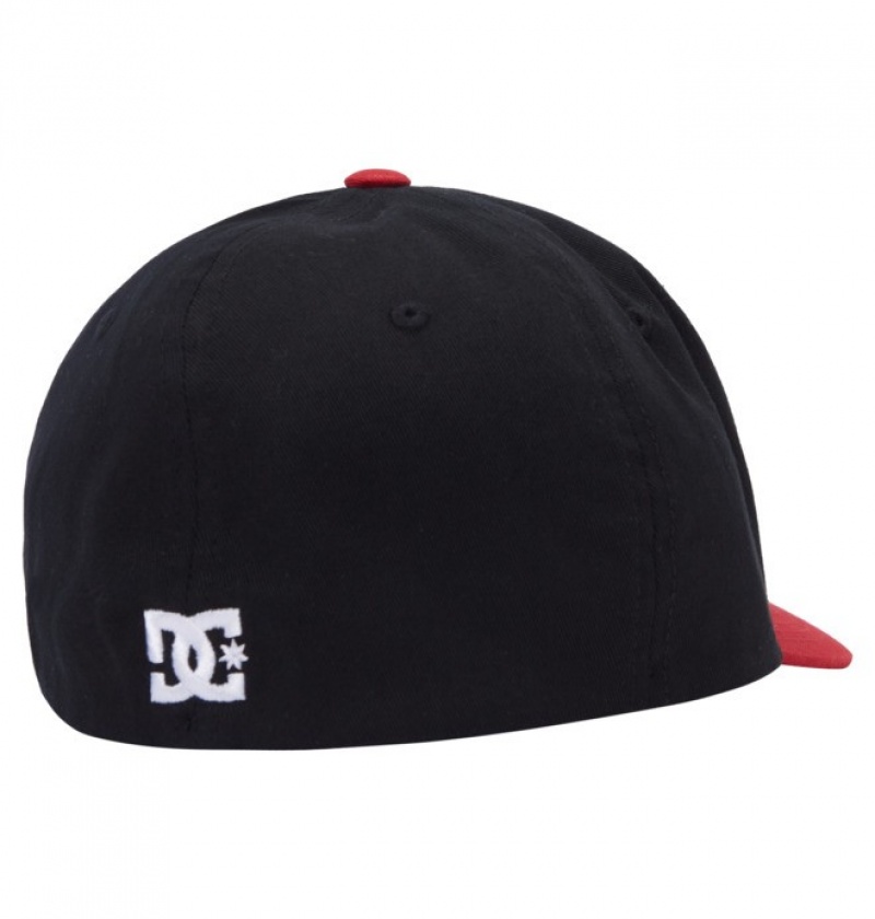 Niños Sombreros DC Shoes Cap Star Flexfit? Negras Rojas | NXV-760598