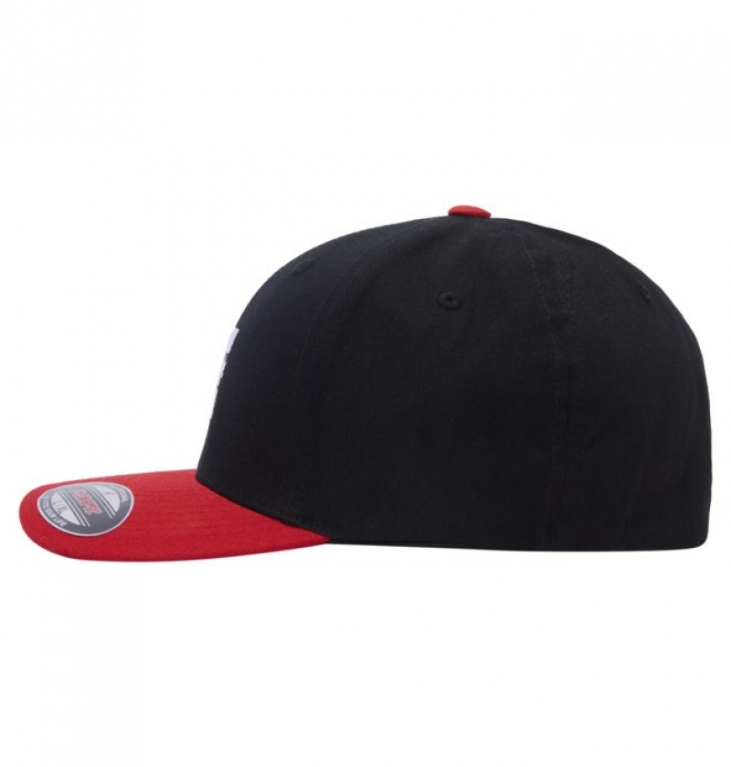 Niños Sombreros DC Shoes Cap Star Flexfit? Negras Rojas | NXV-760598